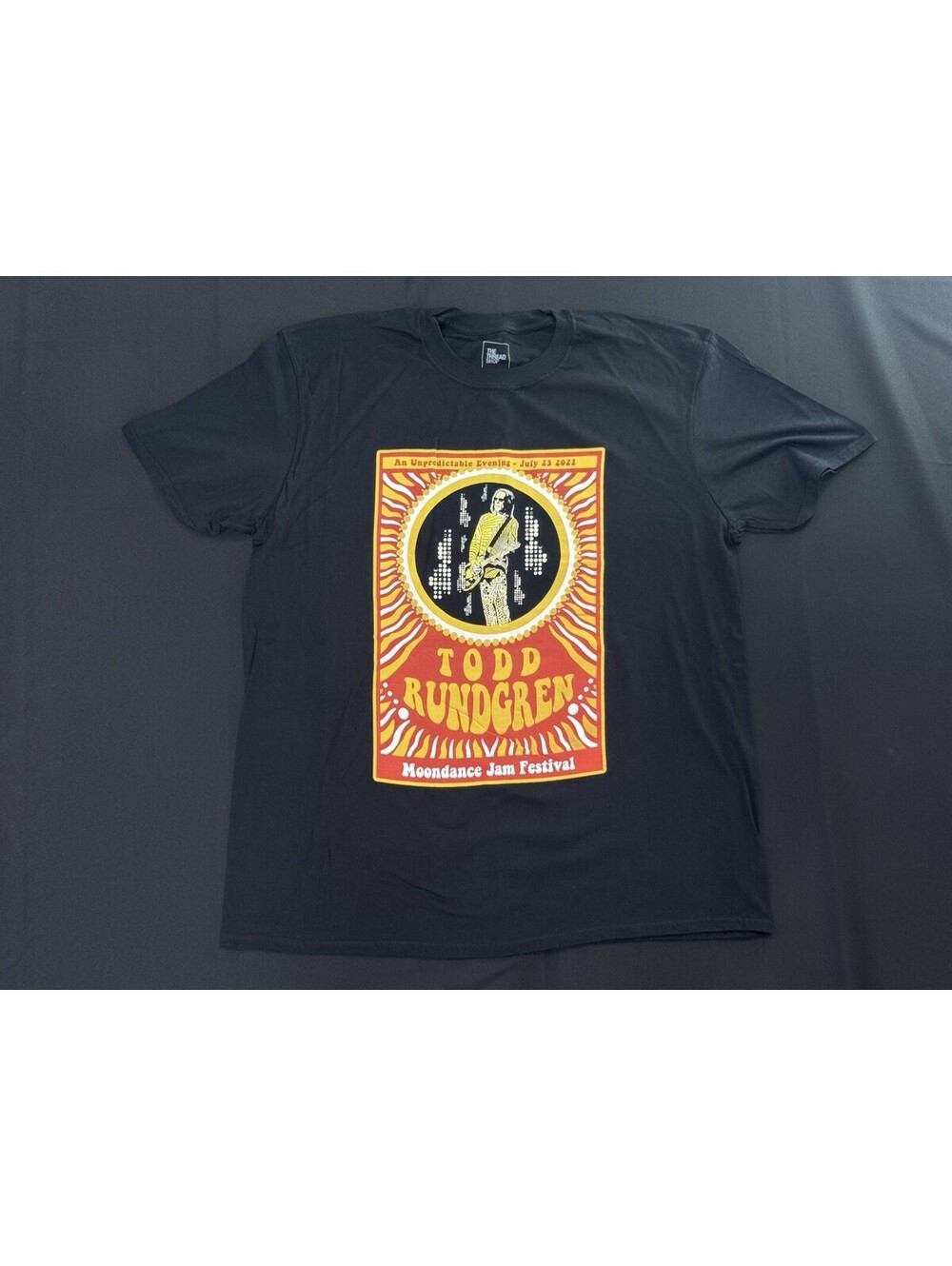 Todd Rundgren An Unpredictable Evening Moondance Jam Festival 2021 Shirt New XL